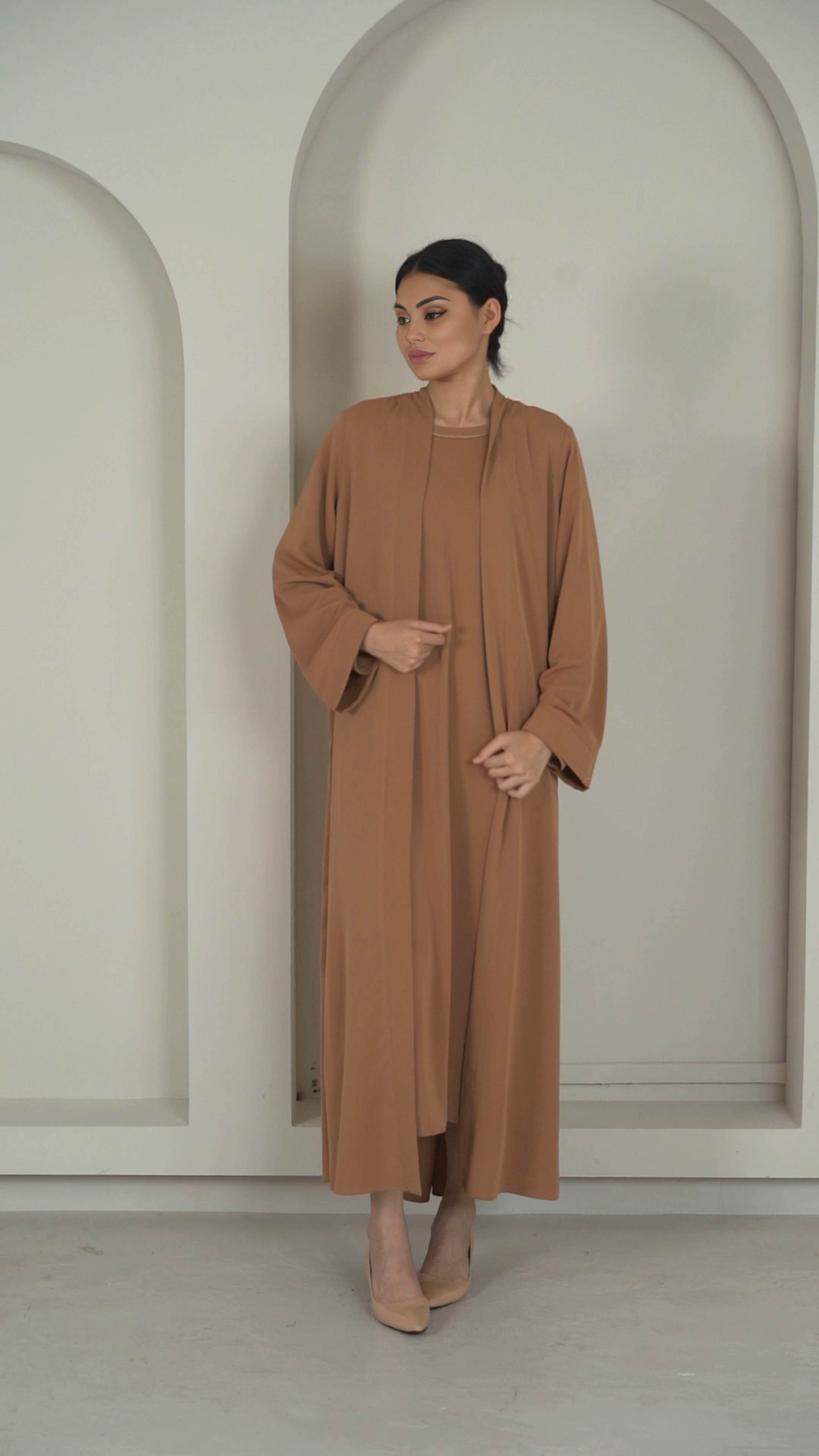 blending abaya dress